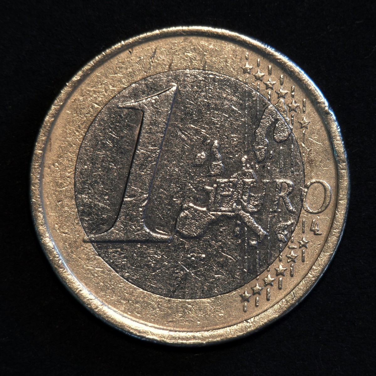 1 Euro 2003 Spain, Rare unique, Error-Uncentered embossing | eBay
