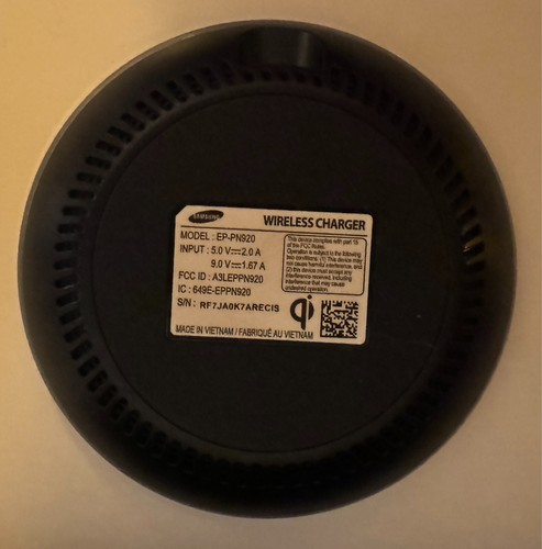 Samsung Fast Charge Qi Wireless Charging Pad EP-PN920 Charger - Picture 2 of 2