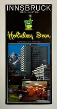 1970s Innsbruck Tirol Austria Holiday Inn Hotel Vintage Travel Brochure