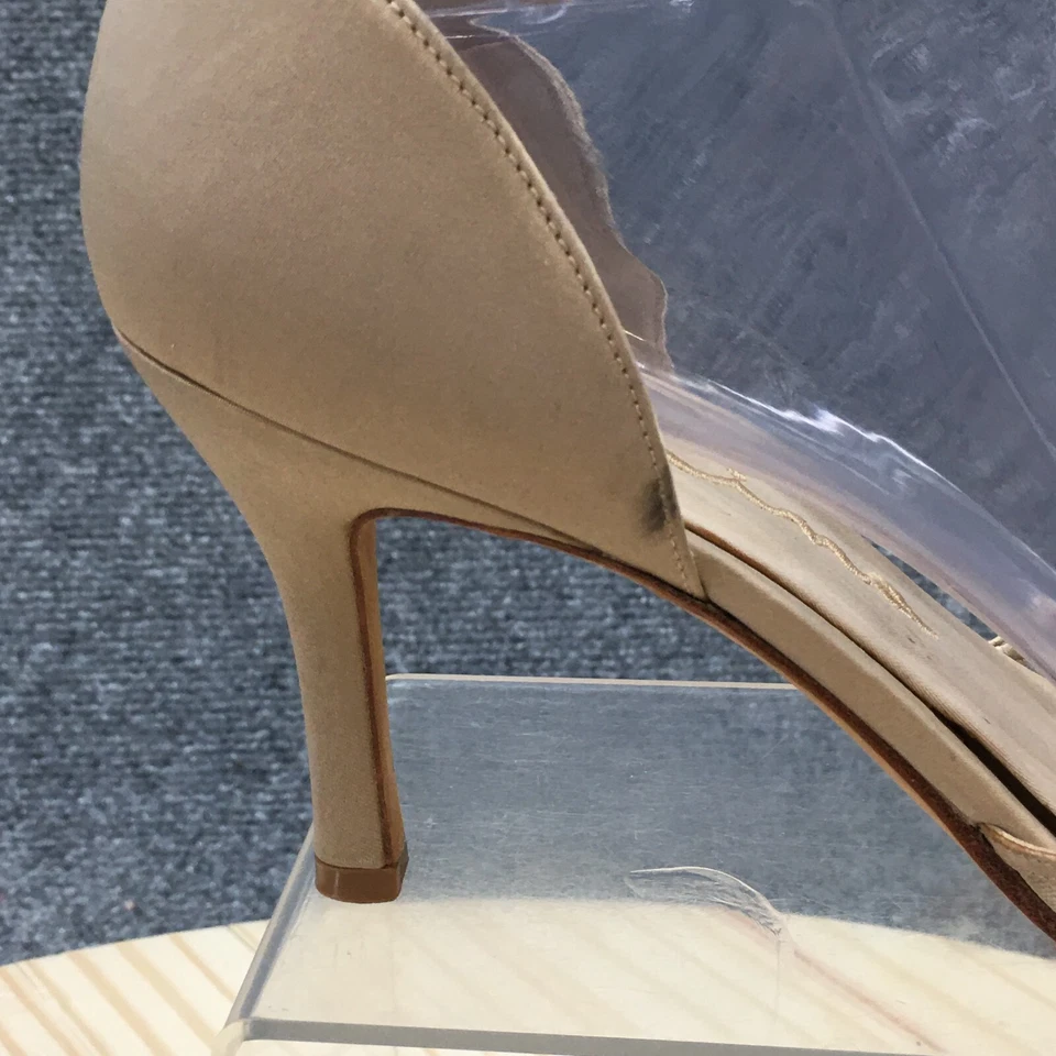 Tacones de tacón Nina para mujer 8M marrón D'Orsay punta sin cordones de aguja informales Foto 2 de 4