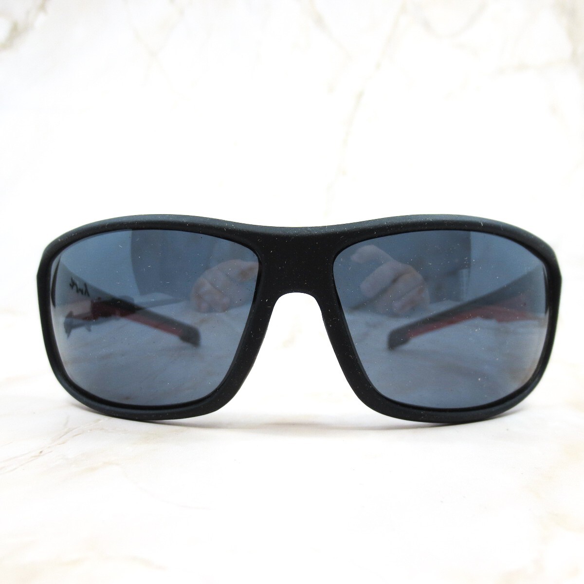 Forest Grant Ironman Sunglasses Frame SR0818 Mens Matte Black Red