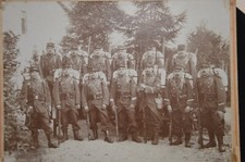 PHOTO 17TH BATTALION OF FIGHTERS ON FOOT-CAPOTE 1877-LEBEL-CAROUCHIERE 1888-1�WW
