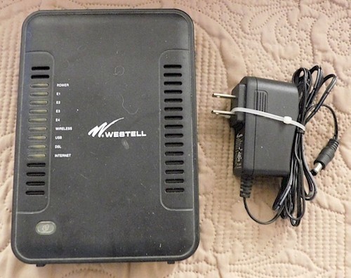 Verizon Westell 7500 DSL Wireless Modem/Router A90-750015-07 & Genuine AC Cord