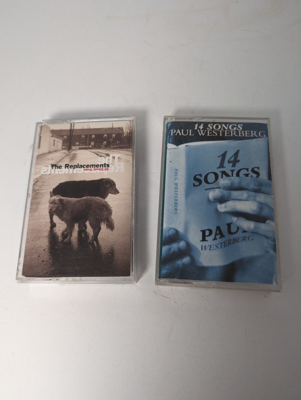 2 Replacements and Paul Westerberg cassettes, All Shook Down & 14 Songs