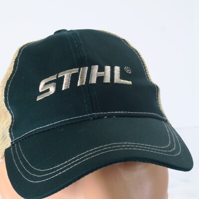 STIHL Chainsaw Green Embroidered Logo Snapback Hat Outdoor Power Tools