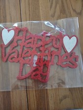 Happy Valentine's Day Hanging Sign 11" X 11"-Brand New-SHIPS N 24 HOURS