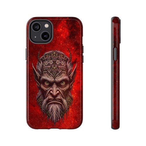Fiery Red Daemon Face Design Tough iPhone Case - Hellfire Daemon - Daemon Fury - Picture 20 of 25
