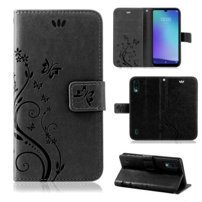 ZTE Blade A5 2020 Hülle Handy Tasche Handyhülle Wallet Case Blumen Cover Etui