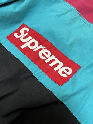 Supreme F1 Pullover Jacket SS14 2014 Sz XL Magenta Pink Teal Black