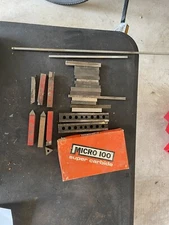 Vintage machinists metalwork steel tool lot, Micro Carbide Brazed Tools