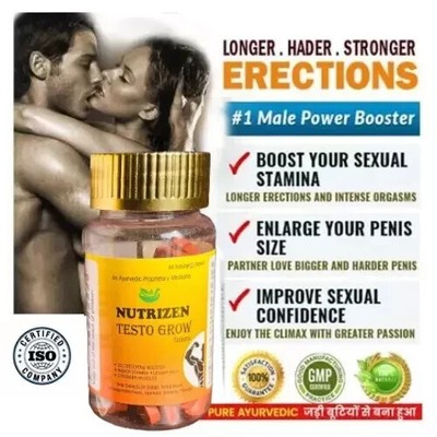 Nutrigen Men Enhancement Capsules Testogrow Pills Last longer BiggerD 1 Bottle