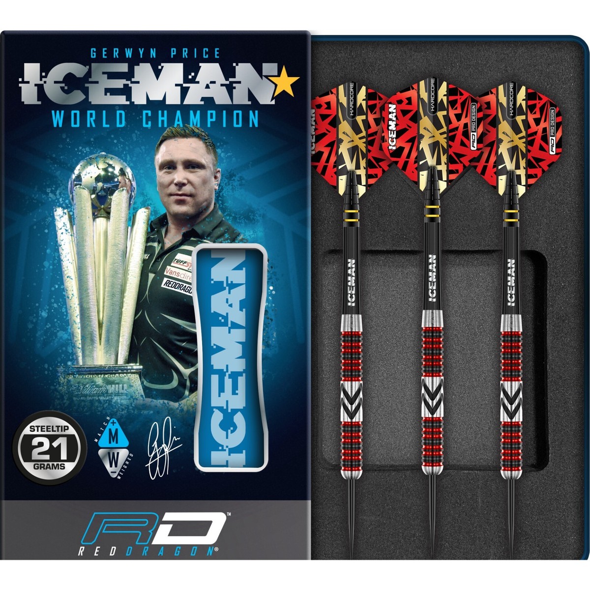 RED DRAGON Gerwyn Price Firebird Premium Tungsten Darts Set