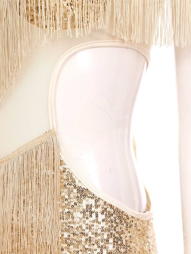 Damen-Tanzkleidung verstellbare Träger Kleid funkelnder Rock Tanz Clubwear Ballsaal - Bild 44 von 72