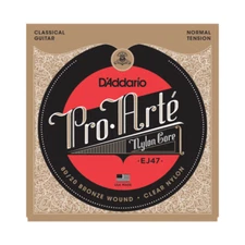 D'Addario EJ47 80/20 Brzn Pro Arte Nylon Classical Guitar Strings; norm tension