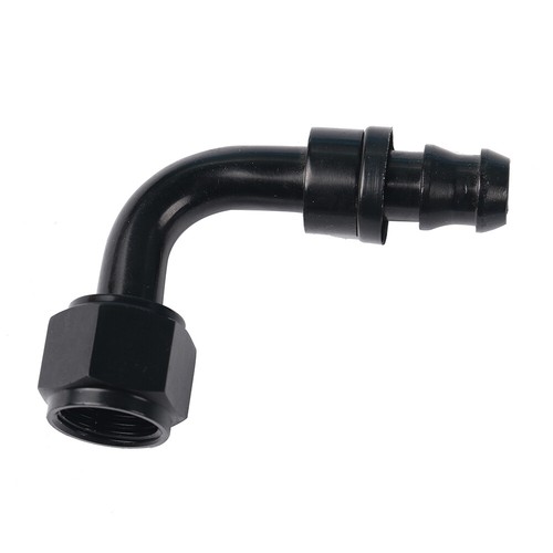 2X Hose Fitting Hose Ends 90 Degree Swivel Seal Stealth Black AN -8 AN8 - Picture 8 of 8