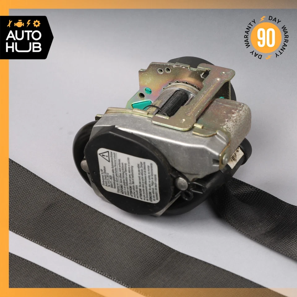 Cinturón de seguridad izquierdo 99-04 Mercedes R170 SLK230 SLK32 AMG negro OEM Foto 4 de 4