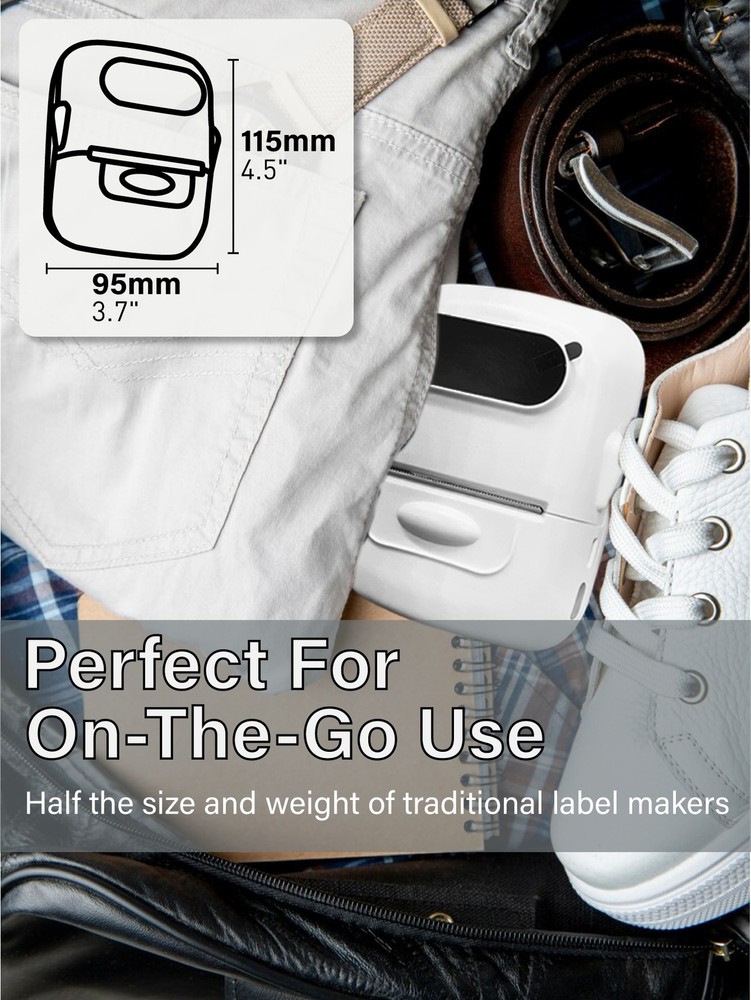 Bluetooth Label Maker Machine 2-Inch Thermal Printer for Office and Home Use  