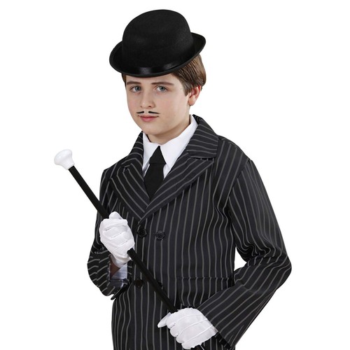 Melone Hut Kinder Gangster Kinderhut schwarz Chaplin Filzhut Bowler 20er Jahre - Bild 3 von 3