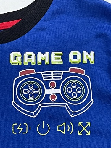 365 Kids Garanimals Boys Colorblock Game On Sweater w/ Pocket Size 7 Blue Black - Picture 5 of 10