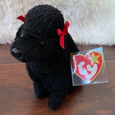 1998 Ty Beanie Babies GIGI the Poodle - Vintage Dog Puppy Plush Toy Baby PE 307