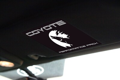 2015-2024 (US) Mustang [VCM_S7] Visor Warning Cover Overlay- Coyote Performance