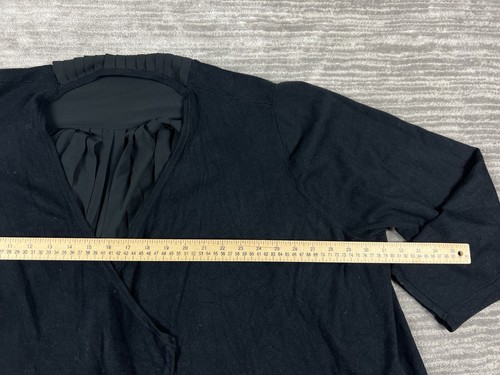 Lane Bryant Sweater Womens 26/28 Black Open Front Longsleeve Cardigan - Picture 4 of 12