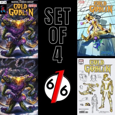    GOLD GOBLIN #1 SET QUAH ASM #238 Variant & CLARKE Main & 1:25 Design Ratio