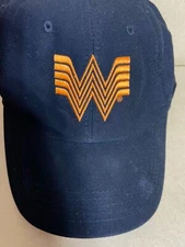 Whataburger Black/Orange Adjustable Employee Hat Pelham Hat OSFA Workwear