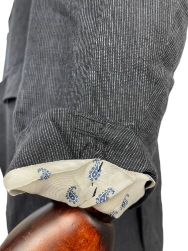 Herren GANT Leinen Blazer 42" dunkelmarine Nadelstreifen Hochzeit Sommer - Bild 6 von 15