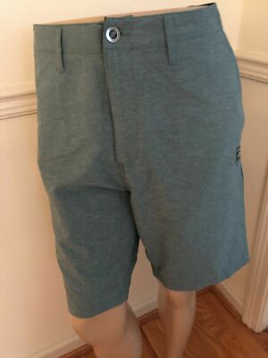 NWT Volcom Men 5 Pocket Shorts Green Shorts Kerosene Hybrid 4 Way Stretch
