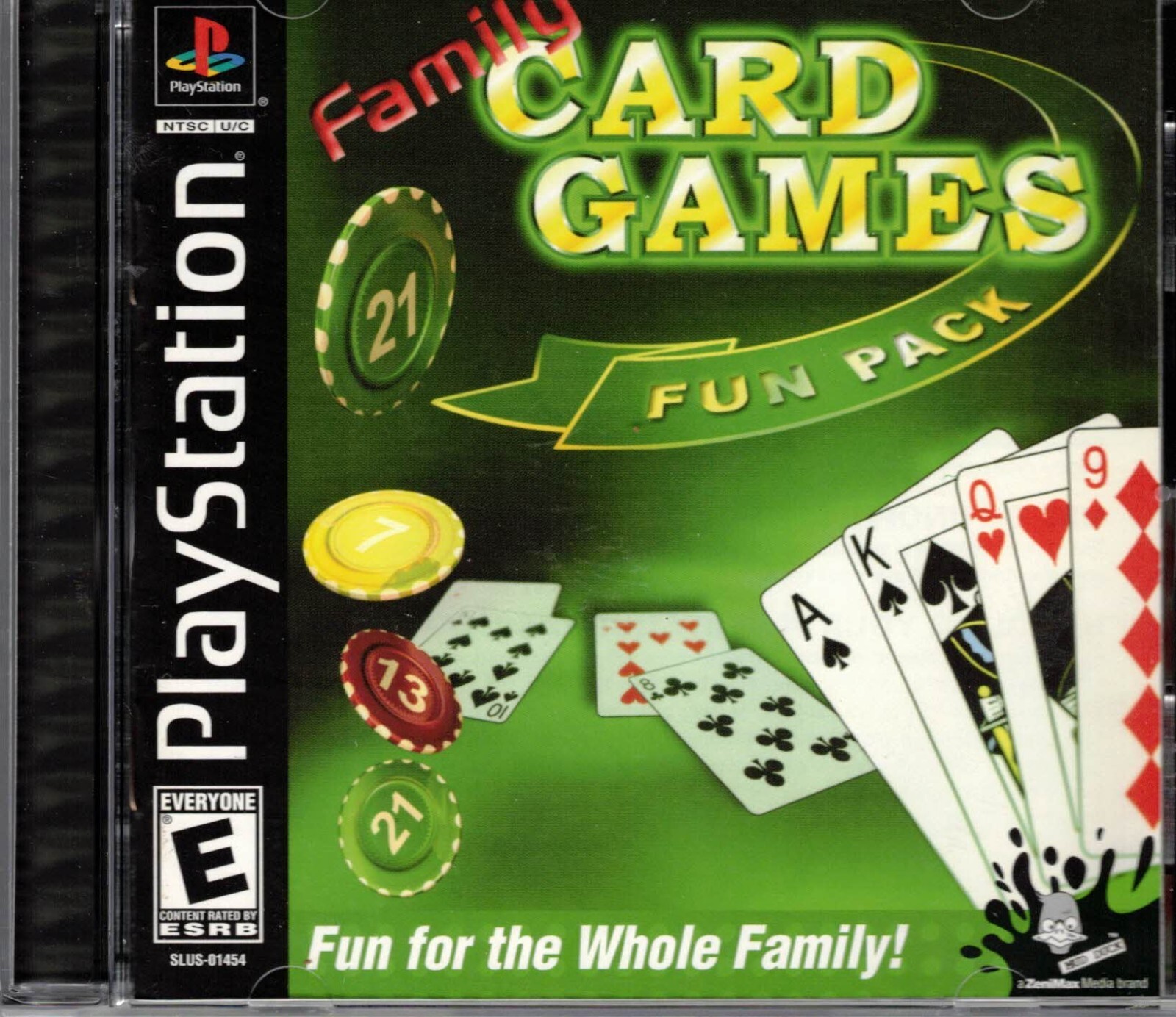 PS1 games fun games Family Card Games Fun Pack clean, tested working-image