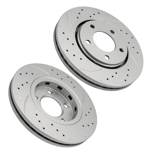 Pair Front Brake Rotors For 2001-2005 Dodge Grand Caravan 2002-2004 Caravan - Picture 5 of 12