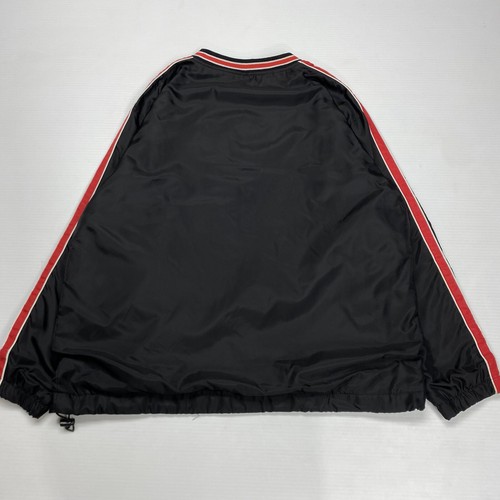 Vtg Chevy Racing Mens Windbreaker M Black Lined Pullover Embroidery Steve Barrys - Picture 7 of 10