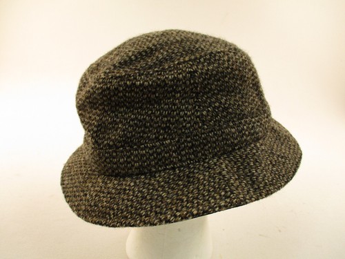 Vintage LL Bean Harris Tweed Wool GoreTex Bucket Hat Adult Size Small - Picture 2 of 11