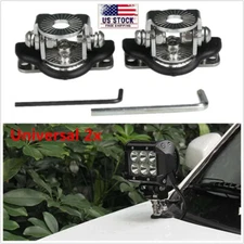 Car Engine Cover A Pillar Hood LED Mount Holder Bracket Offroad Work Light Base