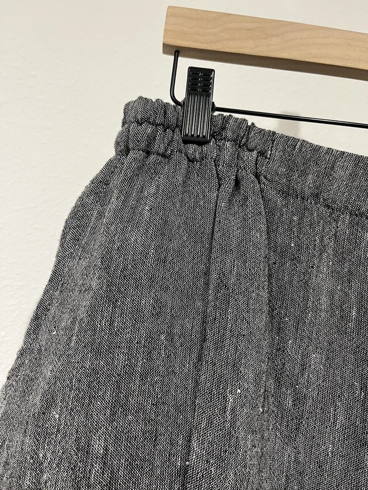 Pantalones Transparentes Hechos en Alemania Color Gris Mezcla Lino ¡NUEVOS! Talla única Foto 3 de 4