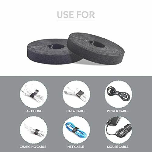 75ft Hook and Loop Reusable Fastening Tape Strap Cable Ties, Double Sided Strap - Picture 4 of 8