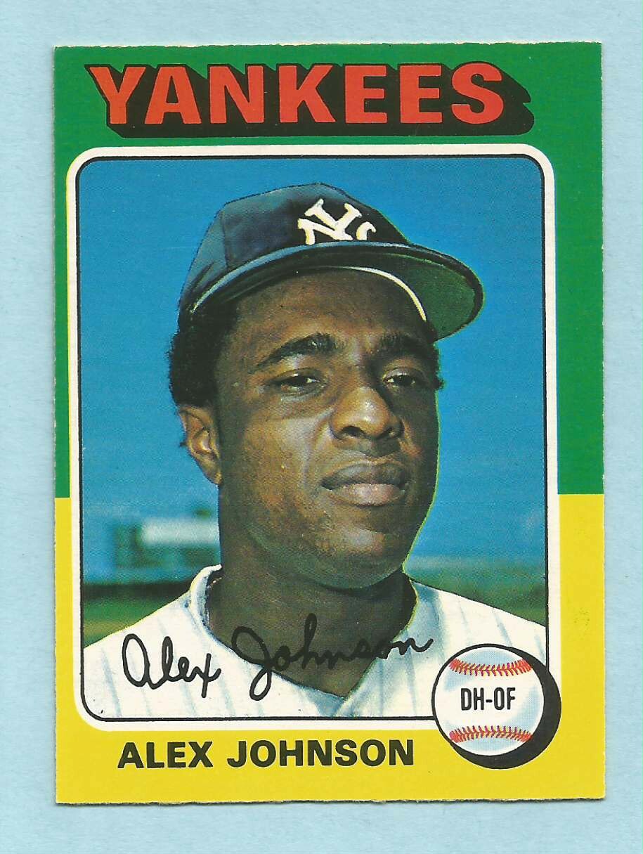 1975 OPC O-Pee-Chee Baseball Alex Johnson #534 New York Yankees NM/MT