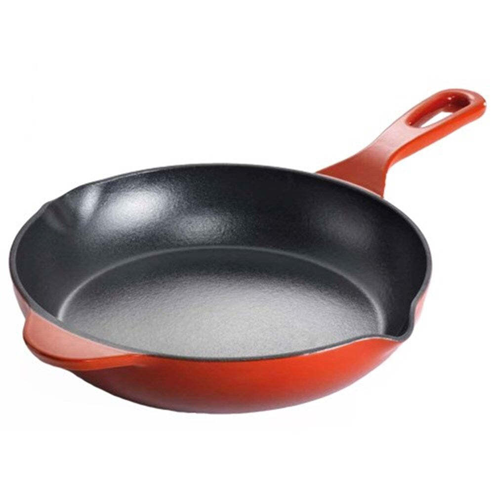Baccarat Le Connoisseur Round Frypan 26cm Red Frying Pan Cast Iron