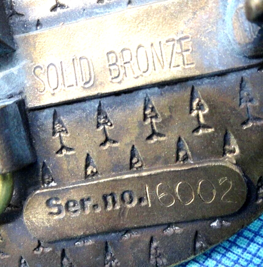 Пряжка на ремень Лесной службы США USDA NO бронзовый винтажный 1985 Western Heritage Co .QRT888 - Изображение 4 из 4