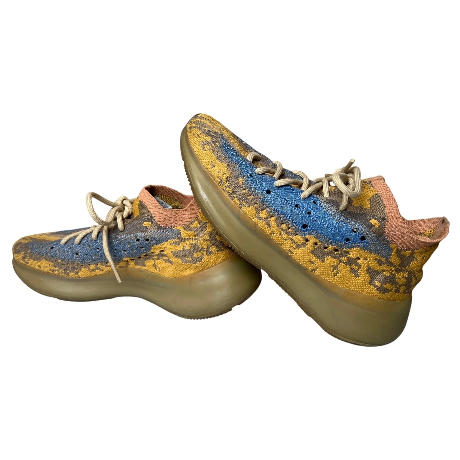 Adidas Yeezy Boost 380 'Blue Oat Reflective' Sneakers Marrone Senza Scatola Taglia 9