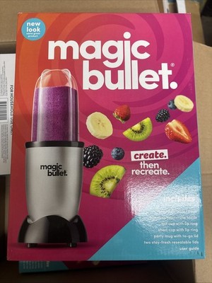 Magic Bullet Blender, Small, Silver, 11 Piece Set
