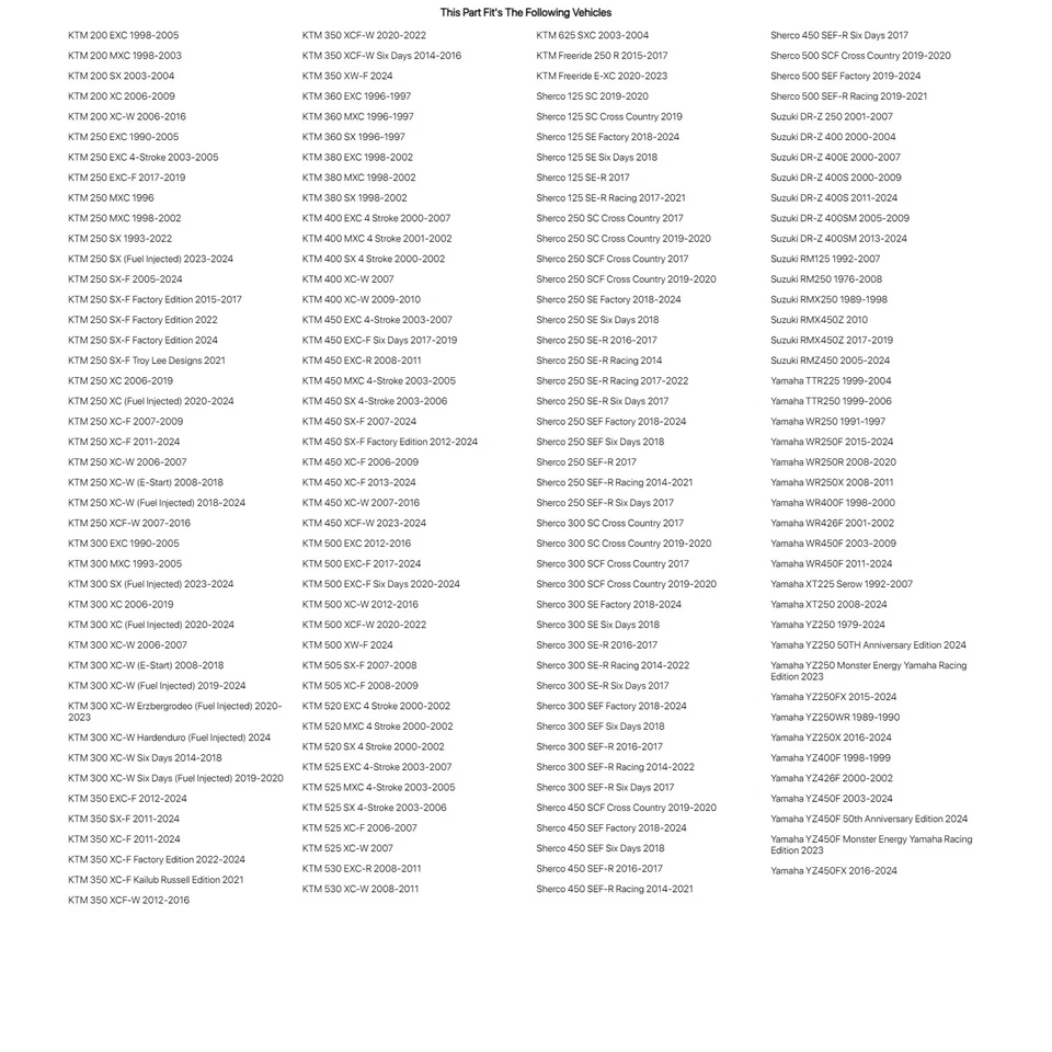 Bloqueo de llanta Motion Pro 2,15" para Yamaha WR250R 2008-2020 Foto 4 de 4