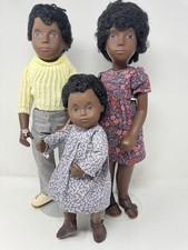 Sasha Dolls Caleb, Cora and Little Flower Baby Vintage Black family Boxes, WT