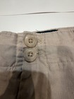 Tahari Pants Womens 12 brown 100%  Linen Straight pockets summer beach work  — photo 3