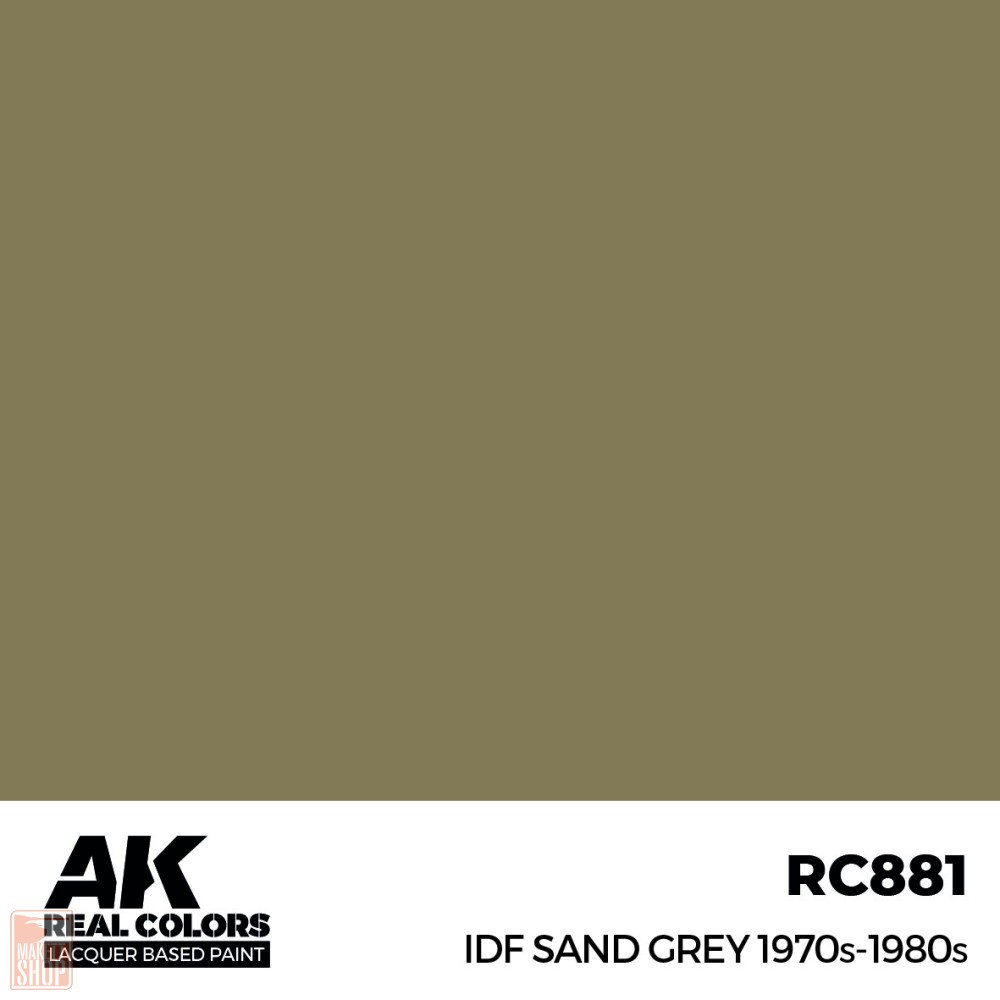 Ak Interactive Rc881 - IDF Sand Grey 1970s-1980s 17 Ml. - New
