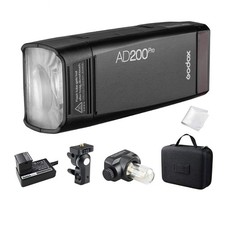 GODOX AD200 Pro AD200Pro 200Ws 2.4G Flash Strobe Monolight, 1/8000 HSS, 500 F...