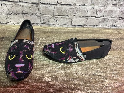 BOBS Skechers Memory Foam Flats Black Cat Size 9