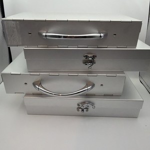 Metal CD/ DVD Aluminum Hard Shell Double Sided Case CD 64 Disc Holder UNIQUE