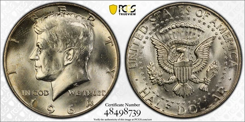 1964-D Kennedy Half Dollar PCGS MS64